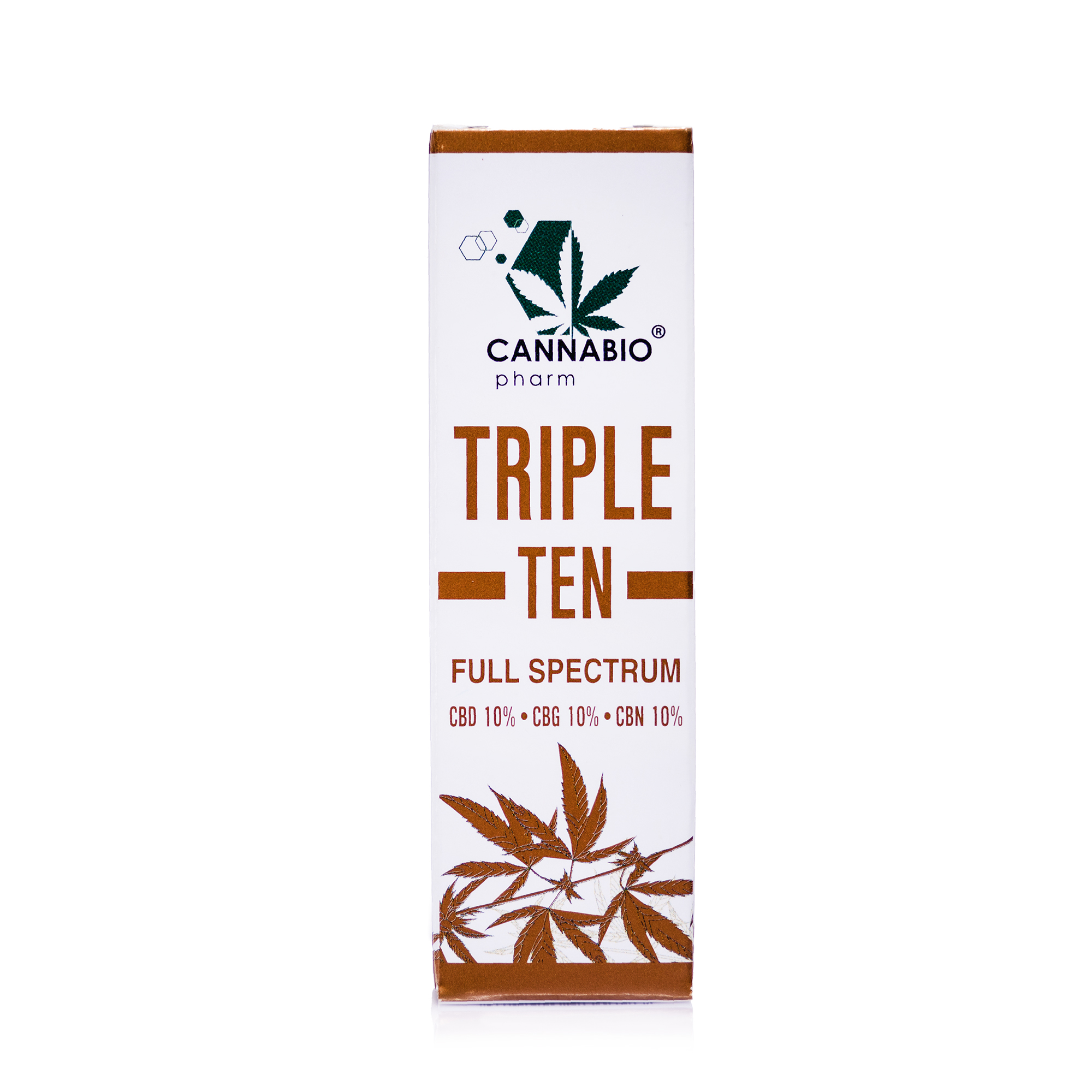 CANNABIOpharm TRIPLE TEN - CBD10%*CBG10%*CBN10% FULL SPECTRUM 10ml