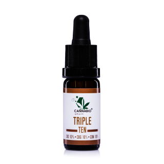 CANNABIOpharm TRIPLE TEN - CBD10%*CBG10%*CBN10% FULL SPECTRUM 10ml